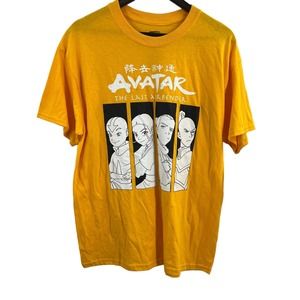 Avatar Yellow Short Sleeve Graphic‎ Tee Size Large Mens New